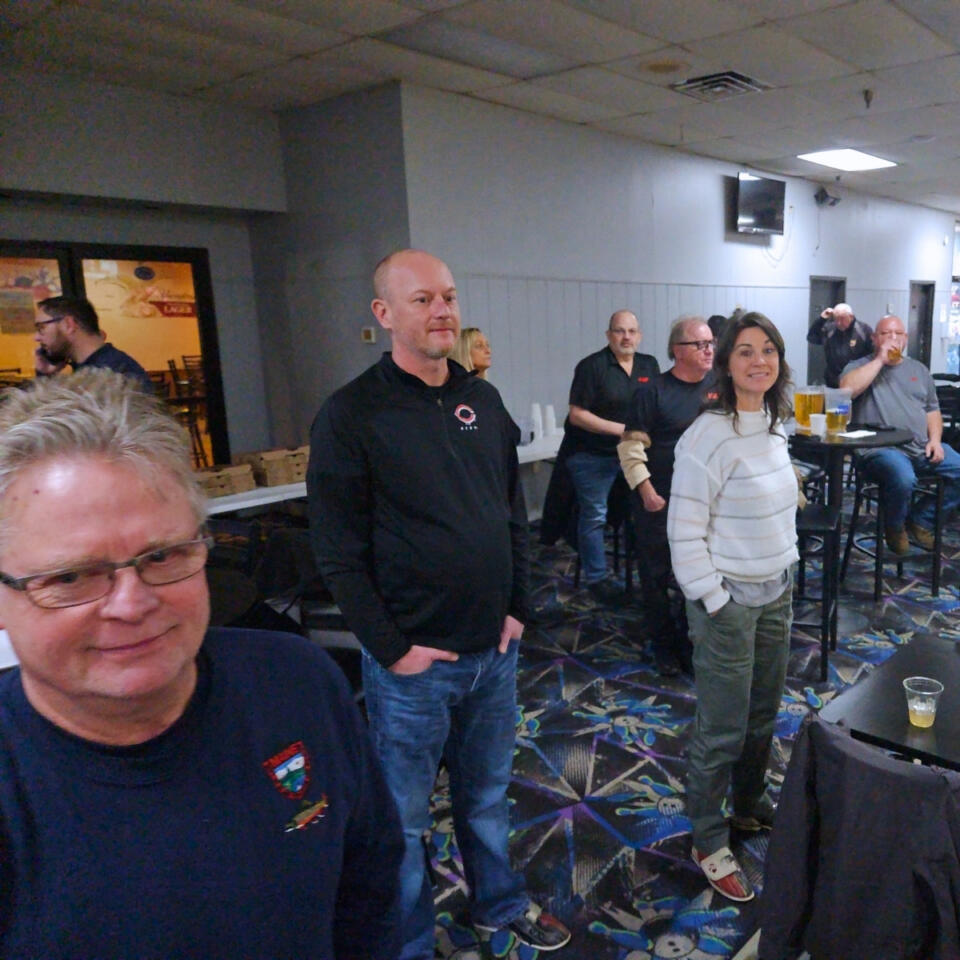 Terry Preston, Fred Tilley and Sarah Buschur Demonstrating Lane Courtesy