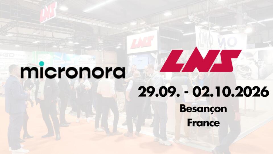 <span class="m-0 font-size-base">29.09.2026 - 02.10.2026</span><br>Venite a trovarci al Micronora 2026 a Besançon, in Francia!